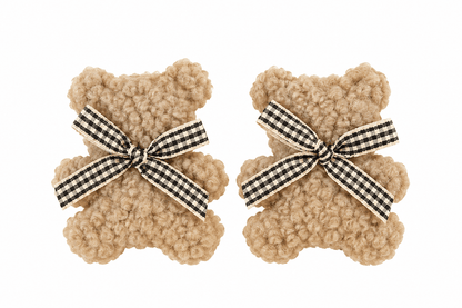 Krafters Korner Home & Garden > Hobbies > Arts & Crafts Brown 2Pk 4.5x6cm Teddy Bear Embellishments Crafts DIY Art Scrapbooking Decorative