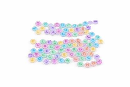 Krafters Korner Home & Garden > Hobbies > Arts & Crafts Multicolor 10g 4x7mm Glow in the Dark Alphabet Letter Beads DIY Jewellery Bracelet Crafts