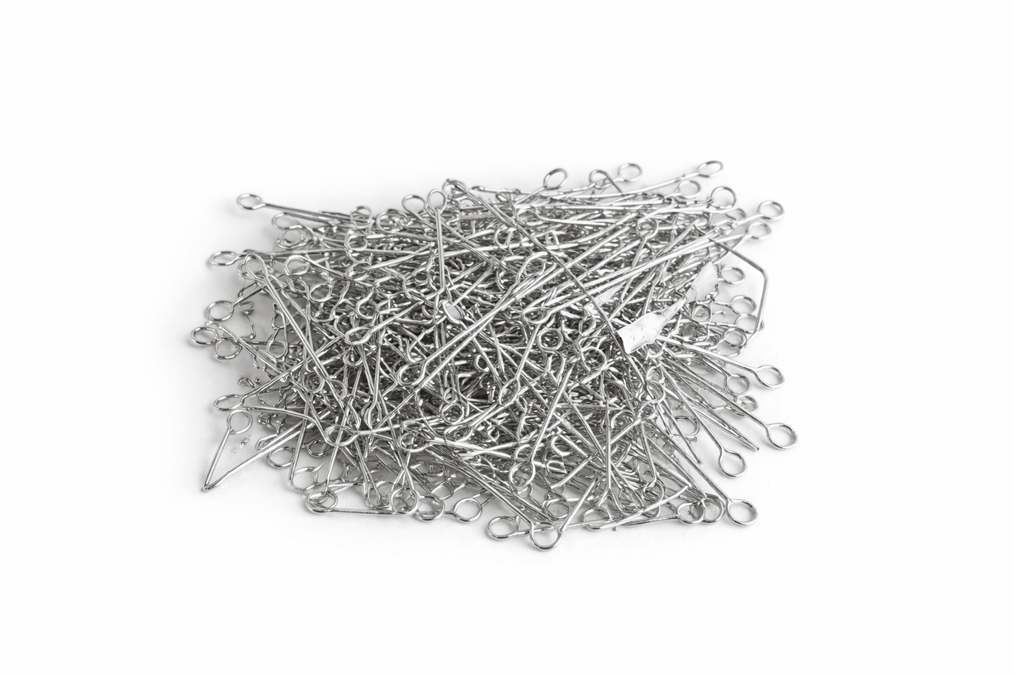 Krafters Korner Home & Garden > Hobbies > Arts & Crafts Silver 235Pk 30mm Eye Pins with Hoops Gold Silver Jewellery Making Craft DIY Beading