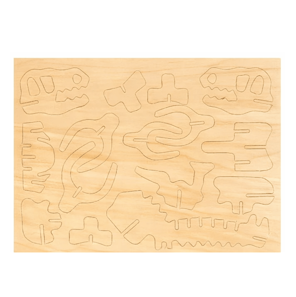 Krafters Korner Puzzle 3D Natural Wood Wooden Model Kit Assemble Craft DIY Structure Peacock  Dinosaur