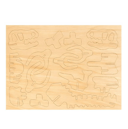 Krafters Korner Puzzle 3D Natural Wood Wooden Model Kit Assemble Craft DIY Structure Peacock  Dinosaur