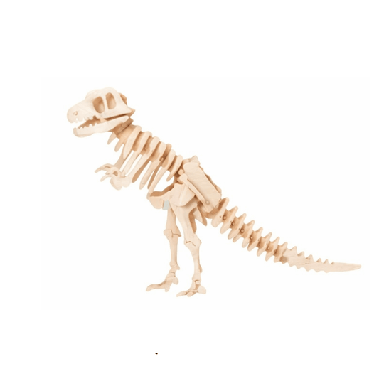 Krafters Korner Puzzle Dinosaur 3D Natural Wood Wooden Model Kit Assemble Craft DIY Structure Peacock  Dinosaur