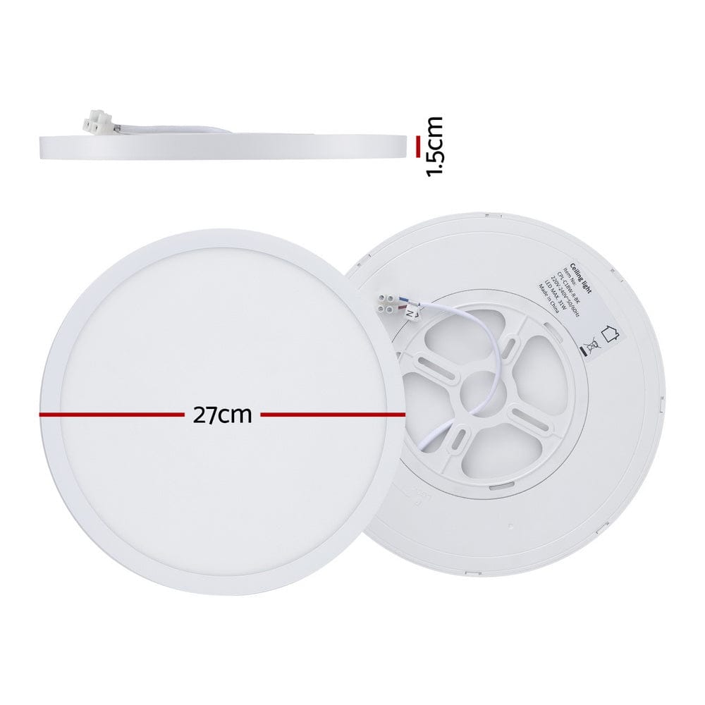 Leier Home & Garden > Lighting > Ceiling Lights Leier Ceiling Light LED Round 31W Ultra-THIN 5CM Oyster Lamp Modern Cool/Warm