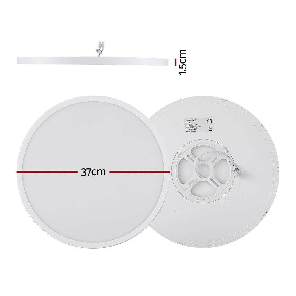 Leier Home & Garden > Lighting > Ceiling Lights Leier Ceiling Light LED Round 42W Ultra-THIN 5CM Oyster Lamp Modern Cool/Warm