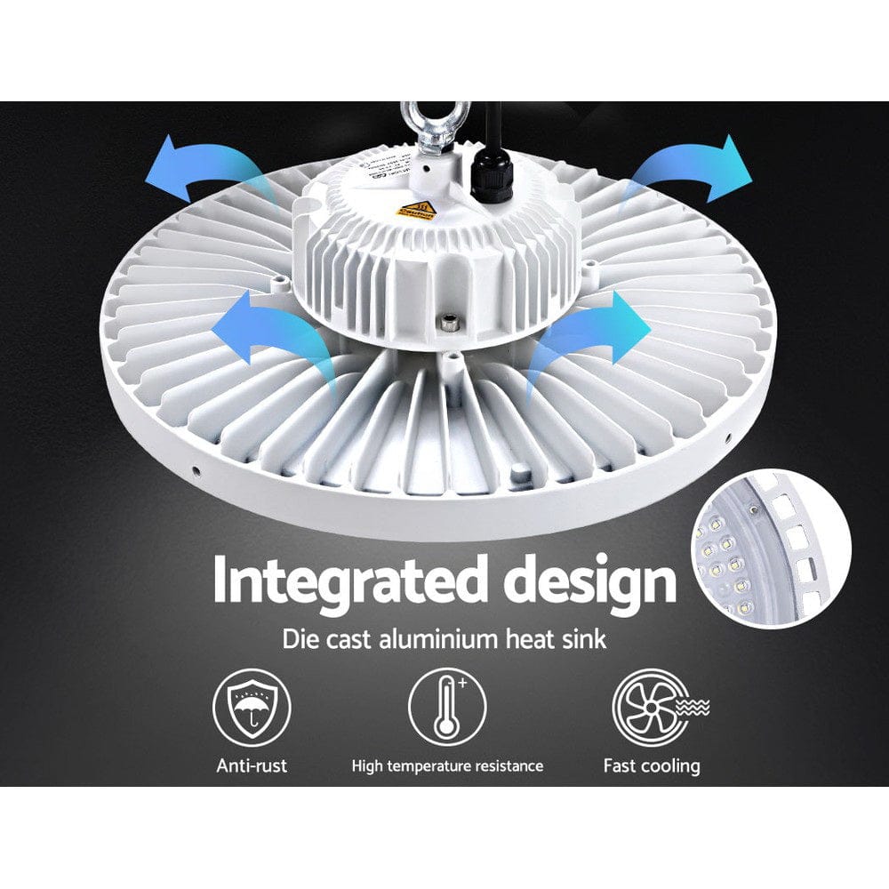 Leier Home & Garden > Lighting > Ceiling Lights Leier LED High Bay Lights 200W UFO Industrial Shed Warehouse Factory Lamp White