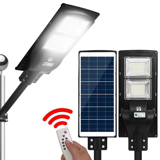 Leier Home & Garden > Lighting > Night Lights & Ambient Lighting Leier 160 LED Solar Street Light 120W Flood Motion Sensor Remote Outdoor Wall Lamp