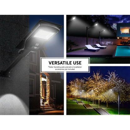 Leier Home & Garden > Lighting > Night Lights & Ambient Lighting Leier 80 LED Solar Street Light 90W Flood Motion Sensor Remote Outdoor Wall Lamp