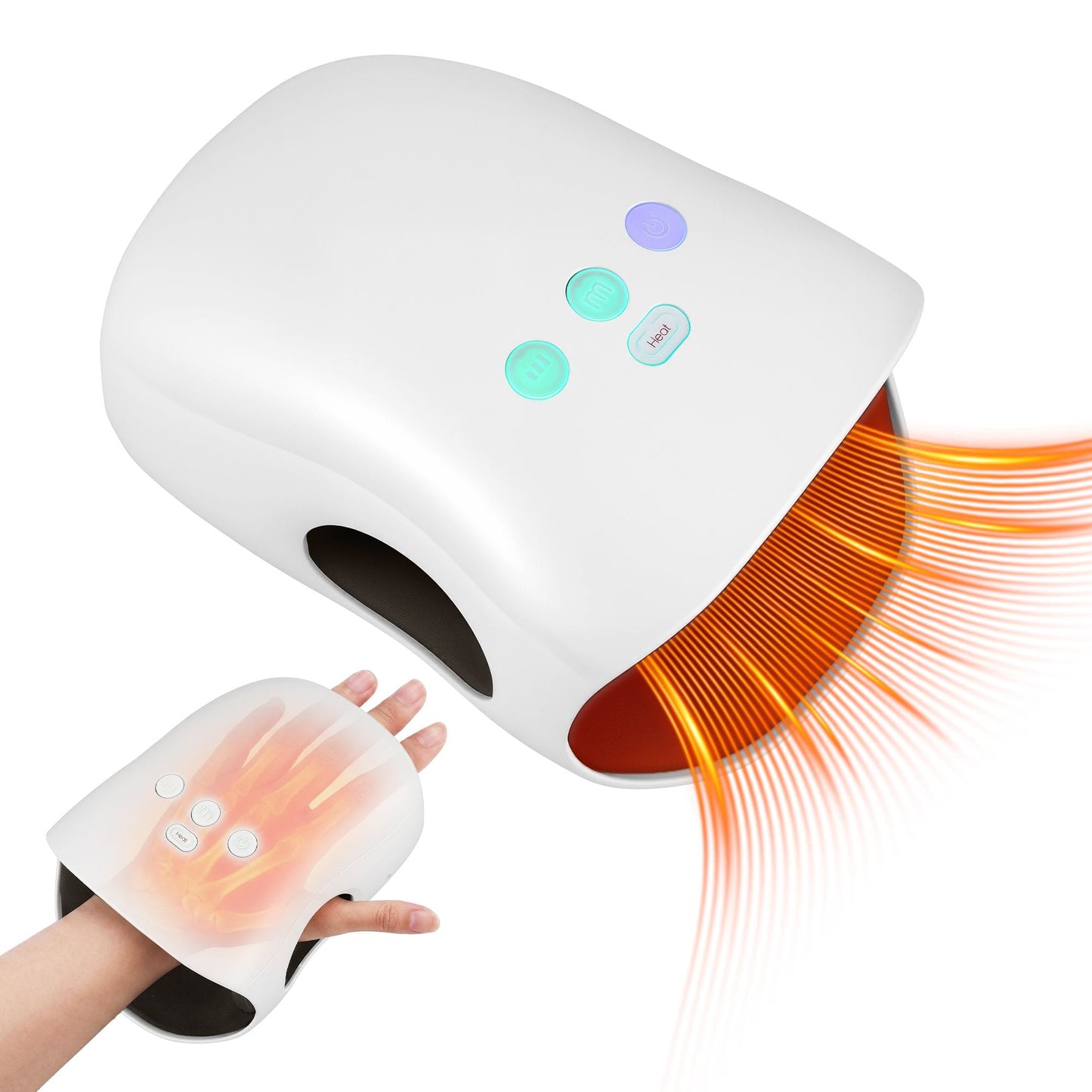 Livemor Health & Beauty > Massage & Relaxation > Massagers Livemor Hand Massager with Heat and Compression Cordless 3 Modes 3 Temperatures