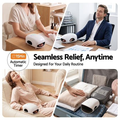 Livemor Health & Beauty > Massage & Relaxation > Massagers Livemor Hand Massager with Heat and Compression Cordless 3 Modes 3 Temperatures