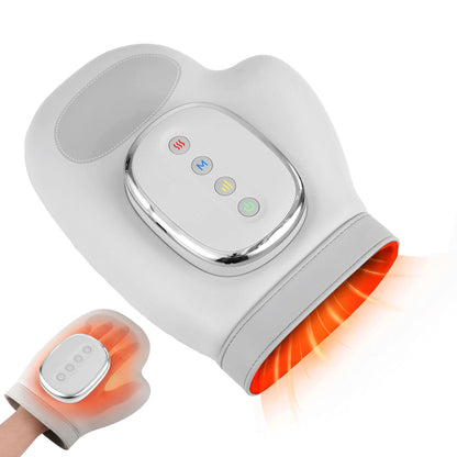 Livemor Health & Beauty > Massage & Relaxation > Massagers Livemor Hand Massager with Heat and Compression for Arthritis Carpal Tunnel | Large Hand Chamber Fits Left or Right Hand, with 5 Compression Levels, 3 Modes, and 3 Heat Levels, Gift for Women Men