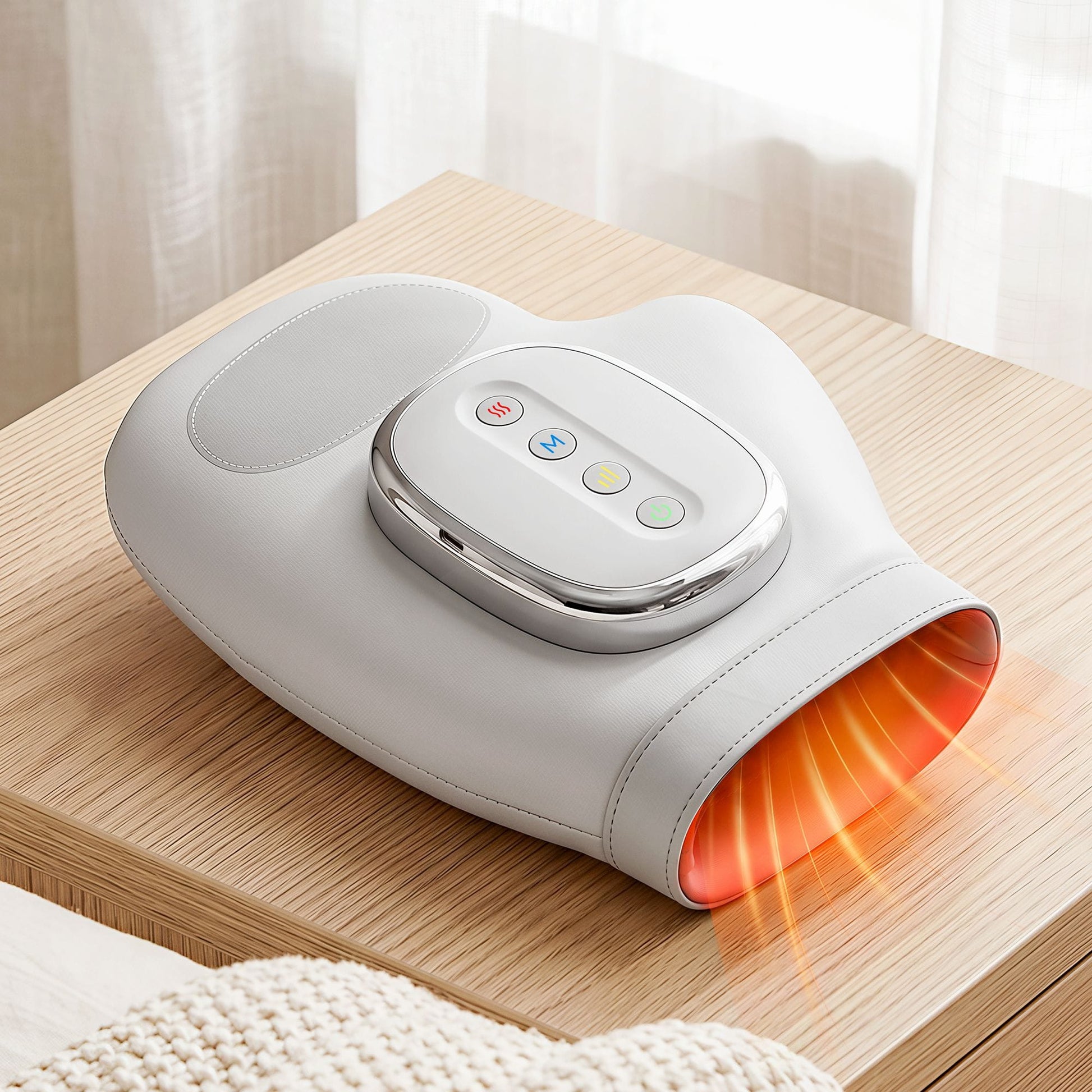 Livemor Health & Beauty > Massage & Relaxation > Massagers Livemor Hand Massager with Heat and Compression for Arthritis Carpal Tunnel | Large Hand Chamber Fits Left or Right Hand, with 5 Compression Levels, 3 Modes, and 3 Heat Levels, Gift for Women Men