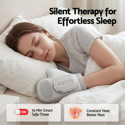 Livemor Health & Beauty > Massage & Relaxation > Massagers Livemor Hand Massager with Heat and Compression for Arthritis Carpal Tunnel | Large Hand Chamber Fits Left or Right Hand, with 5 Compression Levels, 3 Modes, and 3 Heat Levels, Gift for Women Men