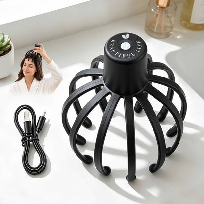 Livemor Health & Beauty > Massage & Relaxation > Massagers Livemor Head Massager Scalp Electric with 3 Modes, 360 Degree Head Massager Cordless Portable, Head Scratcher for Stress Relax