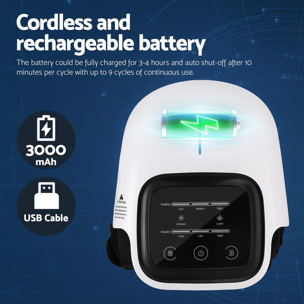 Livemor Health & Beauty > Massage & Relaxation > Massagers Livemor Knee Massager Vibration Infrared Heating Therapy Machine Elbow