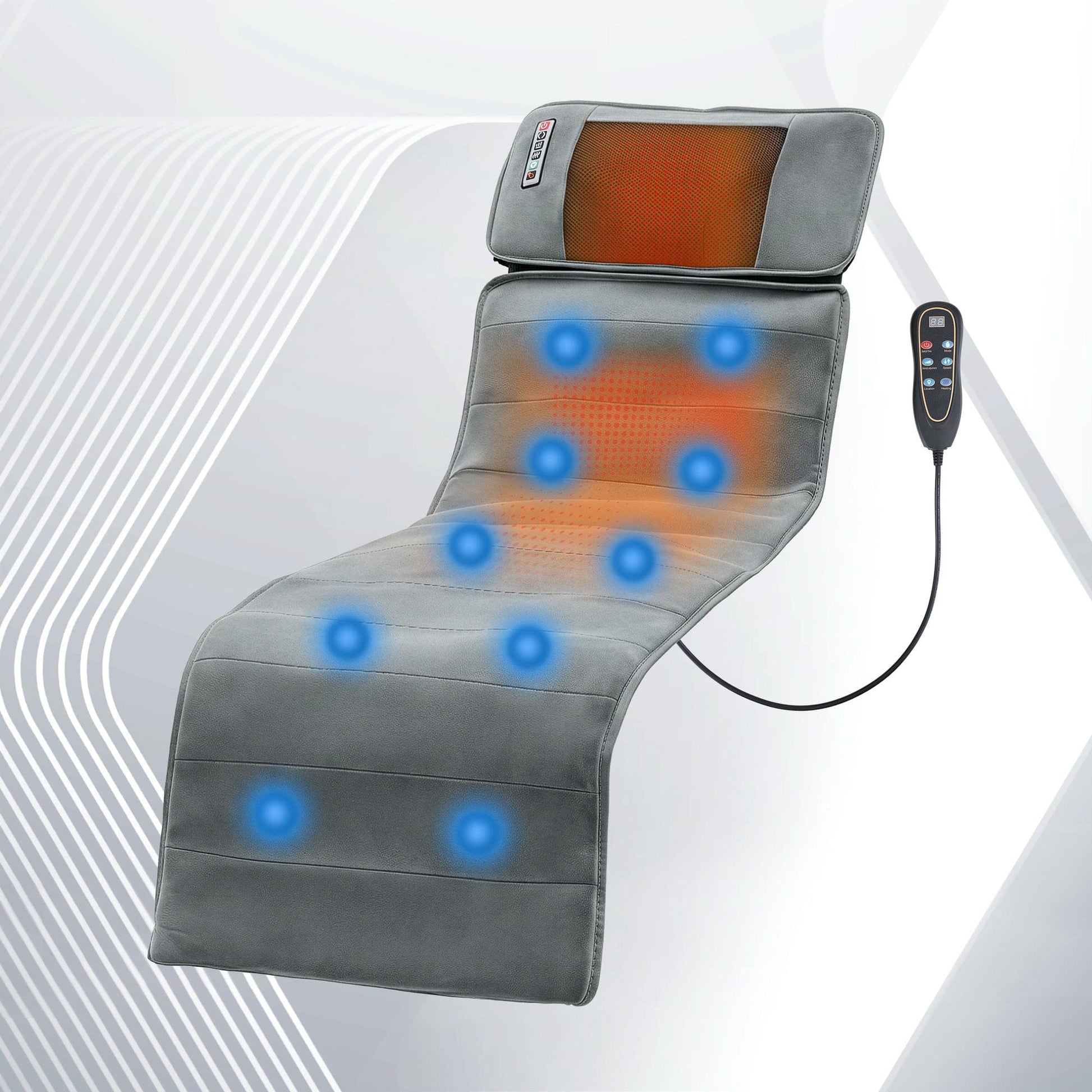 Livemor Health & Beauty > Massage & Relaxation > Massagers Livemor Massage Mat 10-nodes Vibration Heating Massage Cushion