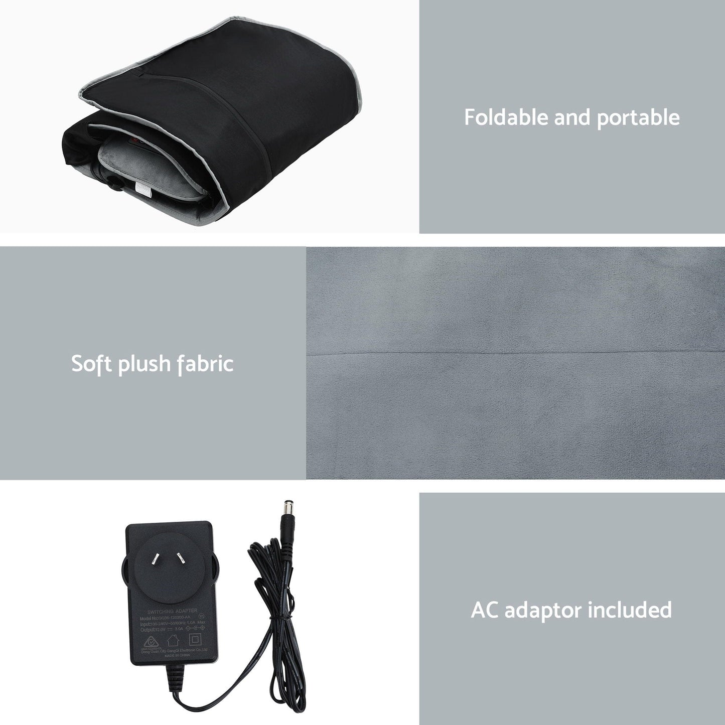 Livemor Health & Beauty > Massage & Relaxation > Massagers Livemor Massage Mat 10-nodes Vibration Heating Massage Cushion