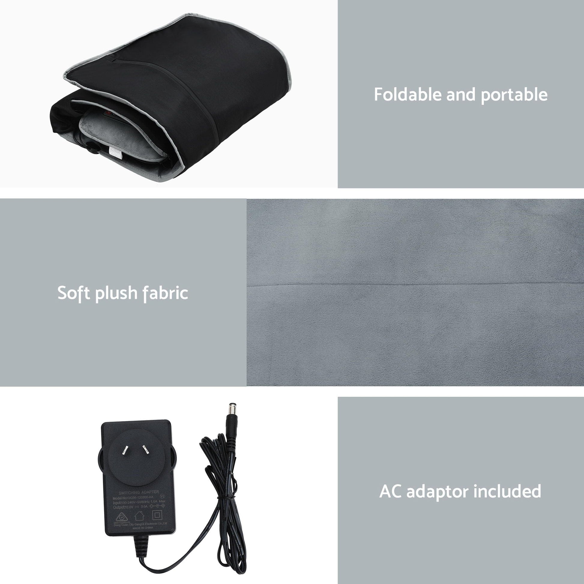 Livemor Health & Beauty > Massage & Relaxation > Massagers Livemor Massage Mat 10-nodes Vibration Heating Massage Cushion