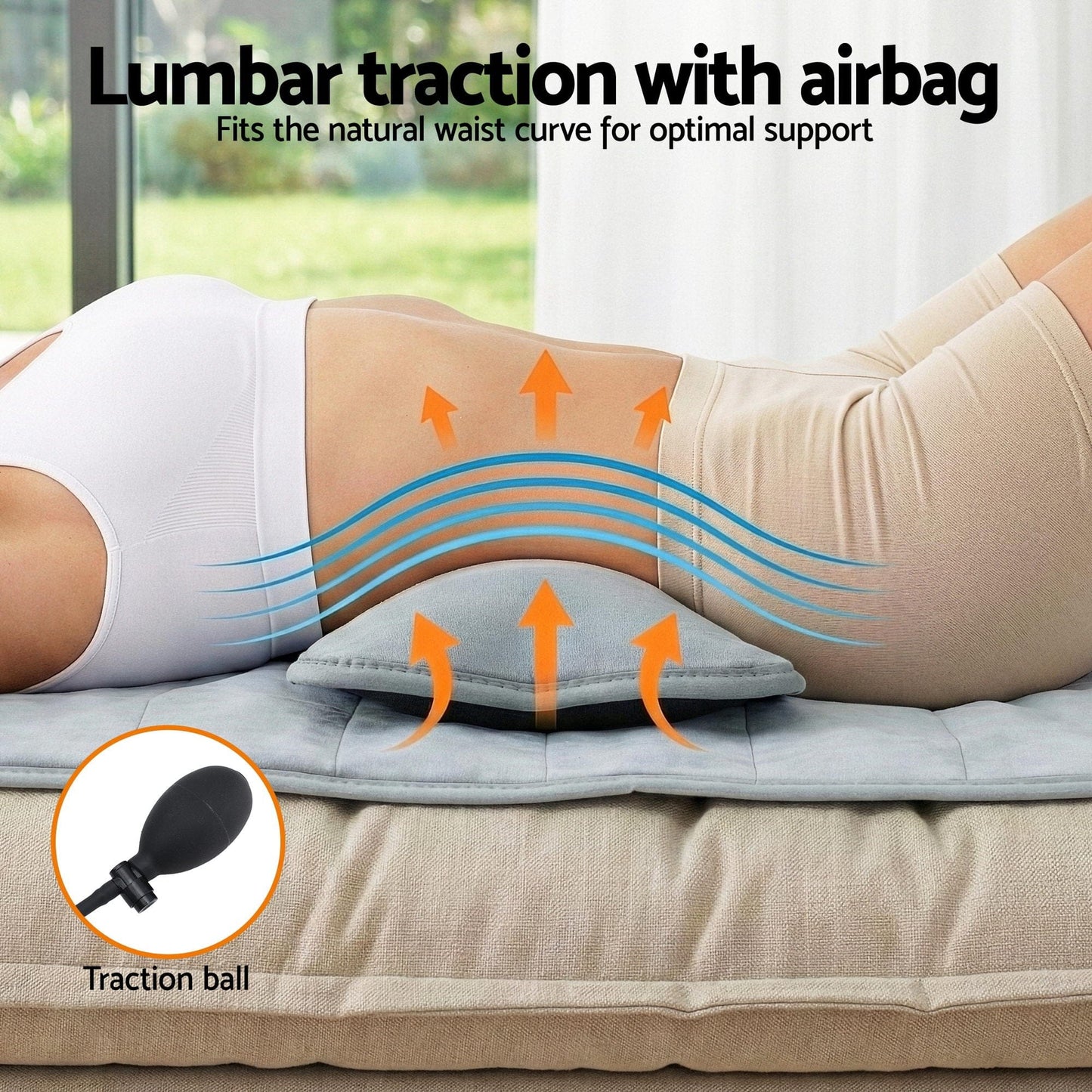 Livemor Health & Beauty > Massage & Relaxation > Massagers Livemor Massage Mat 10-nodes Vibration Heating Massage Cushion