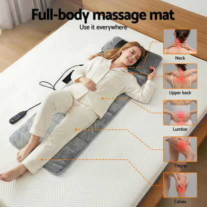 Livemor Health & Beauty > Massage & Relaxation > Massagers Livemor Massage Mat 10-nodes Vibration Heating Massage Cushion