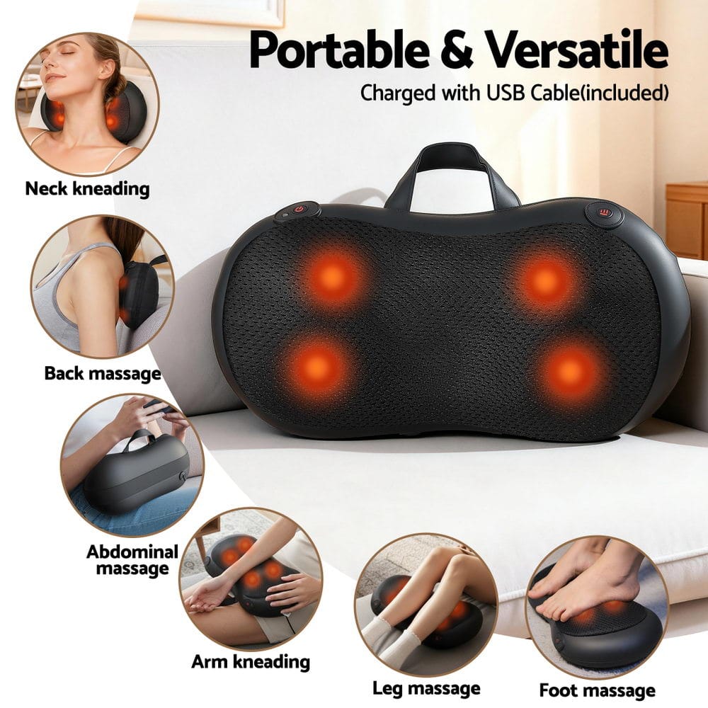 Livemor Health & Beauty > Massage & Relaxation > Massagers Livemor Neck Massager With Heat Kneading Back Massager