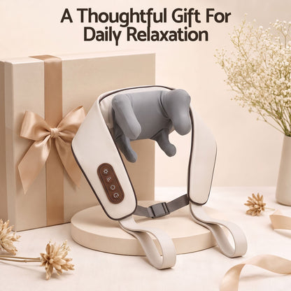 Livemor Health & Beauty > Massage & Relaxation > Massagers Livemor Neck Massager with Heat Pillow Shiatsu Shoulder Back Massager Pain Relief Tissue Kneading