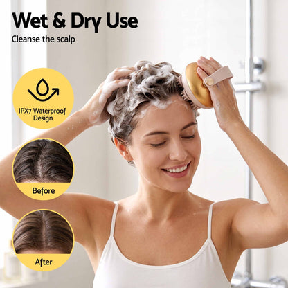 Livemor Health & Beauty > Massage & Relaxation > Massagers Livemor Scalp Massager Kneading Head Massager Scalp Stress Relax Portable Rechargeable Hair Massager Shower Massage Waterproof Cat Massager Scratcher, Gift for Mom Dad