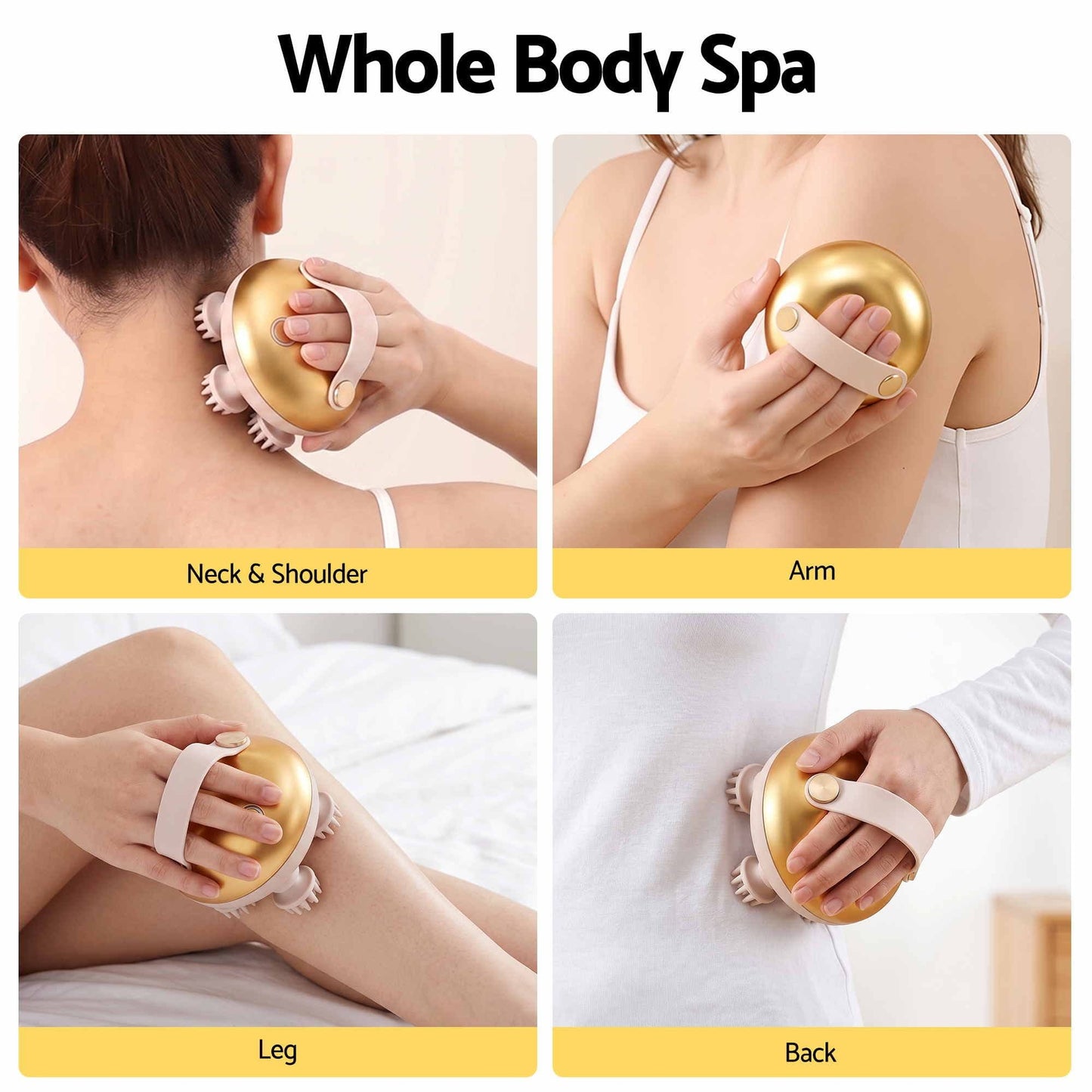 Livemor Health & Beauty > Massage & Relaxation > Massagers Livemor Scalp Massager Kneading Head Massager Scalp Stress Relax Portable Rechargeable Hair Massager Shower Massage Waterproof Cat Massager Scratcher, Gift for Mom Dad