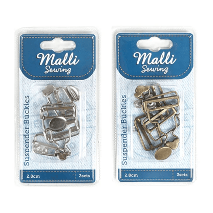 Malli Sewing Accessories 2Pk 2.8cm Suspended Buckles Sewing Clothing Garment Fastener Strap Adjuster