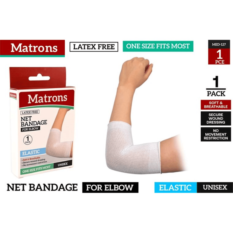 Matrons 1Pc Net Bandage Elbow Wound Dressing Elastic Fabric Latex Free Fabric Breathable