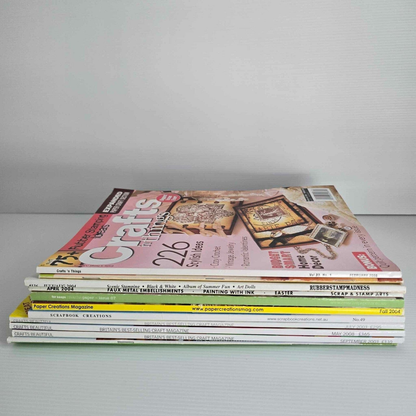 Mixed Brands 11x Mixed Cardmaking Paper Crafts Stamping Scrapbooking Card Making Magazine