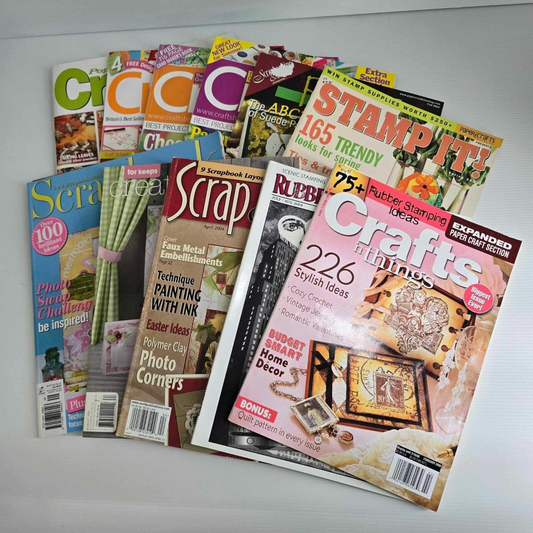 Mixed Brands 11x Mixed Cardmaking Paper Crafts Stamping Scrapbooking Card Making Magazine