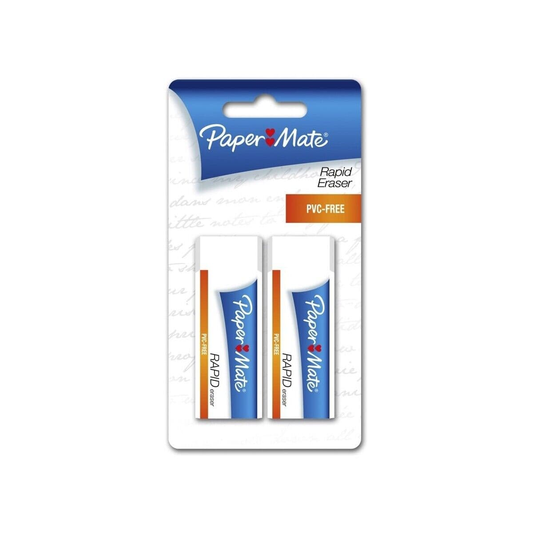 Paper Mate 2x Paper Mate Rapid Pencil Paper Latex Rubber Eraser School Office Stationery