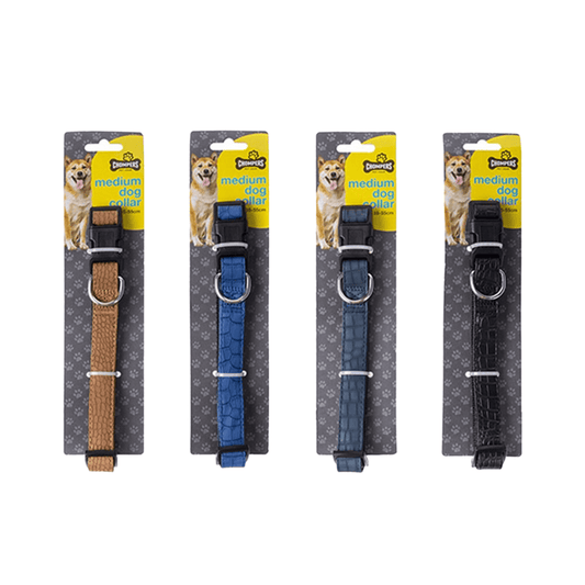 Pet Gear Collar Chompers Pet Gear Medium Dog Collar Leash Lead Blue Brown Grey Black