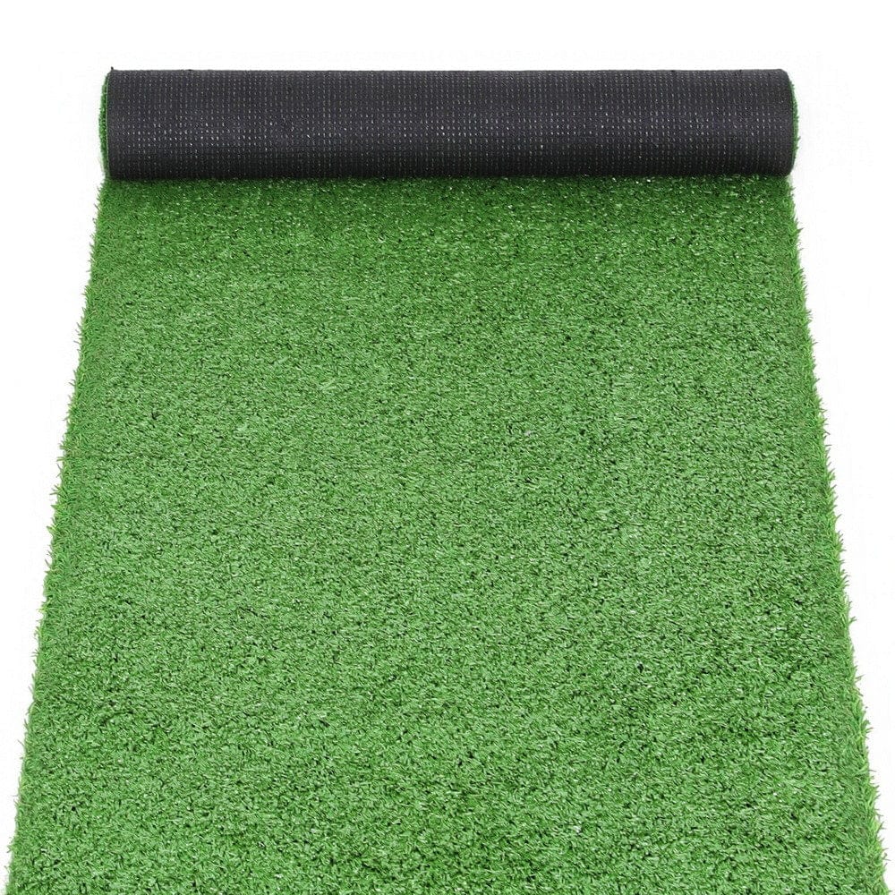 Prime Turf Home & Garden > Artificial Plants > Artificial Grass Prime Turf Artificial Grass Turf Rug Fake Grass 2 Rolls 15mm Height 50cm x 2m Indoor Outdoor Synthetic Grass Mat Carpet with Drainage Holes Plastic Plant