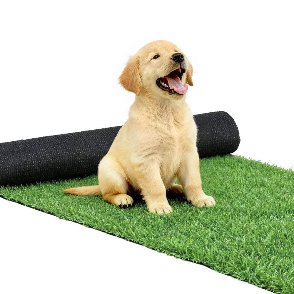 Prime Turf Home & Garden > Artificial Plants > Artificial Grass Prime Turf Artificial Grass Turf Rug Fake Grass 2 Rolls 15mm Height 50cm x 2m Indoor Outdoor Synthetic Grass Mat Carpet with Drainage Holes Plastic Plant