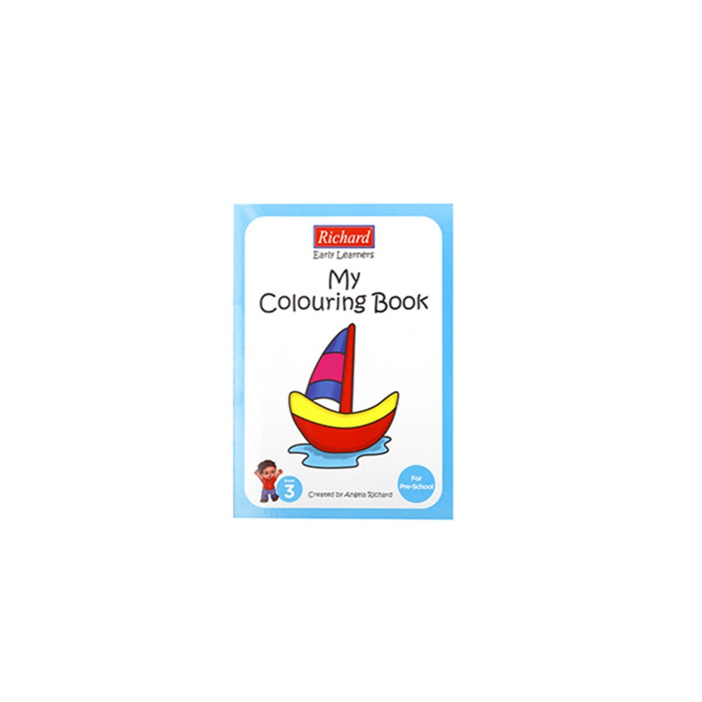 Richard Colouring Books Boat My Colouring Book Kids Early Learners A4 Size 16 pages Colour Activity PreSchool