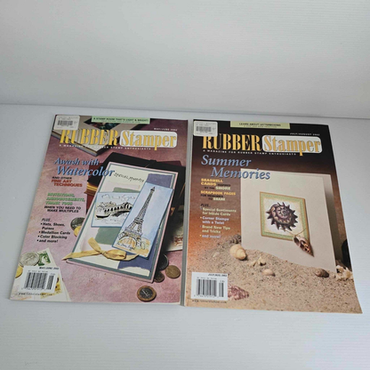 Rubber Stamper 5x Rubber Stamper Enthusiast Magazine Stamping Paper Cards Projects Issue 2002
