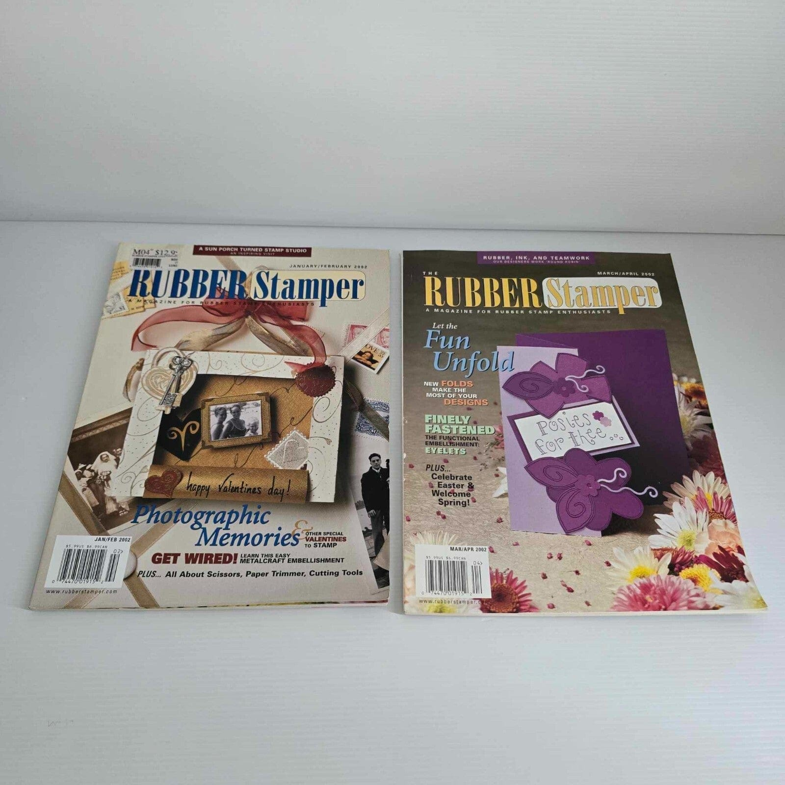 Rubber Stamper 5x Rubber Stamper Enthusiast Magazine Stamping Paper Cards Projects Issue 2002