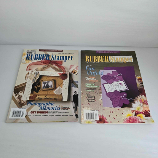 Rubber Stamper 5x Rubber Stamper Enthusiast Magazine Stamping Paper Cards Projects Issue 2002