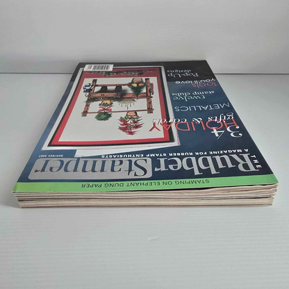 Rubber Stamper 5x Rubber Stamper Enthusiast Magazine Stamping Paper Cards Projects Scrapbooking