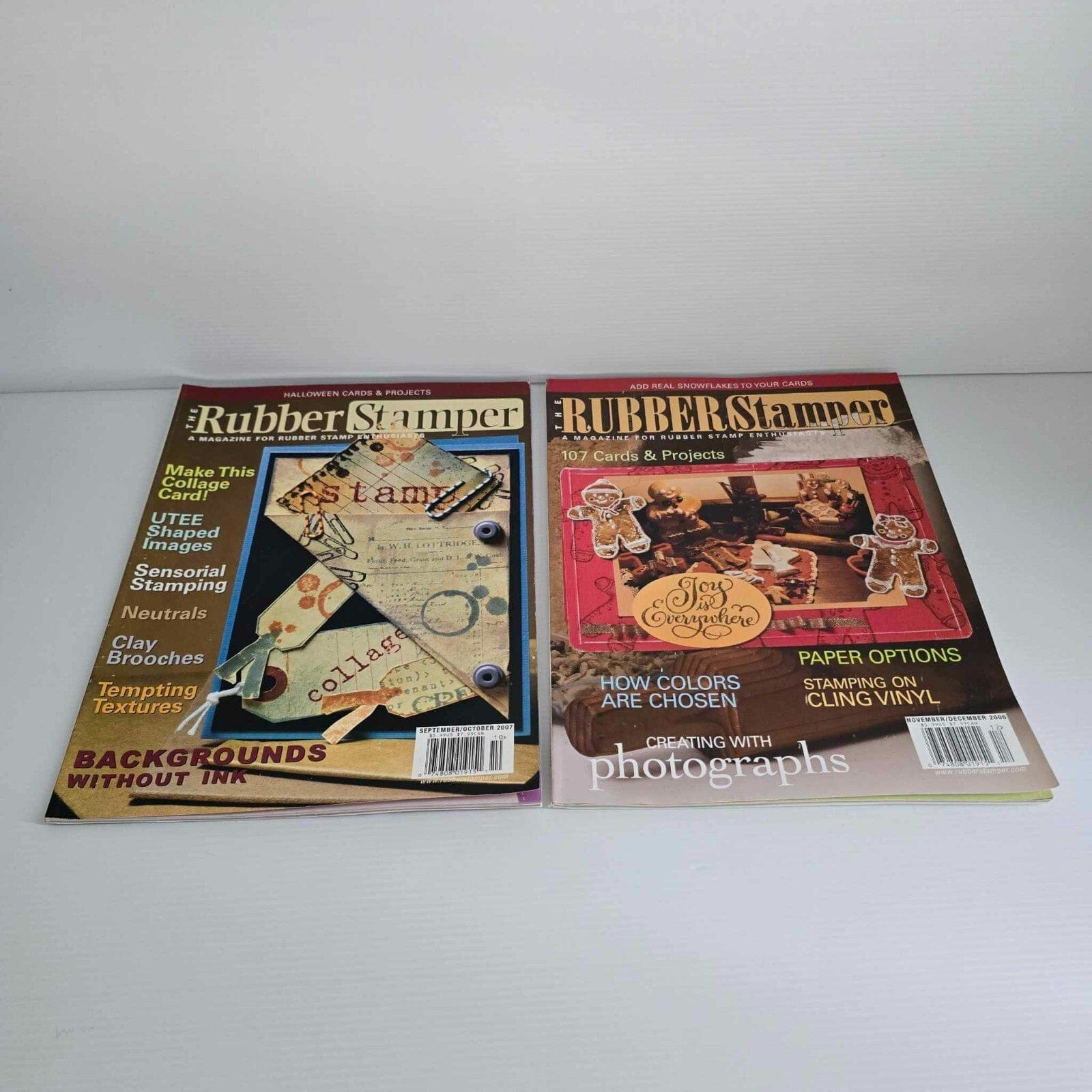 Rubber Stamper 5x Rubber Stamper Enthusiast Magazine Stamping Paper Cards Projects Scrapbooking