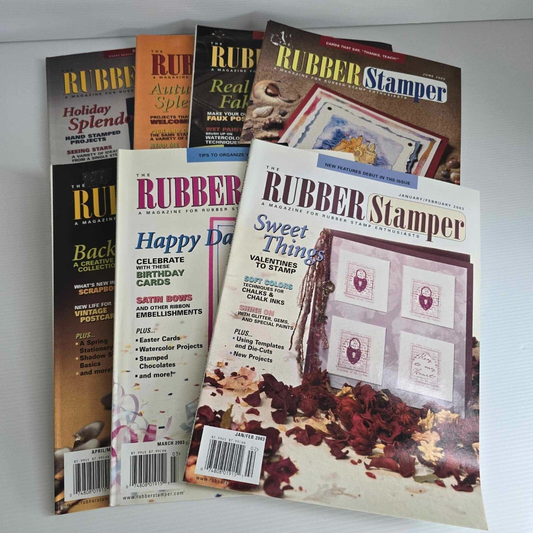 Rubber Stamper 7x Rubber Stamper Enthusiast Magazine Stamping Paper Cards Projects Issue 2003
