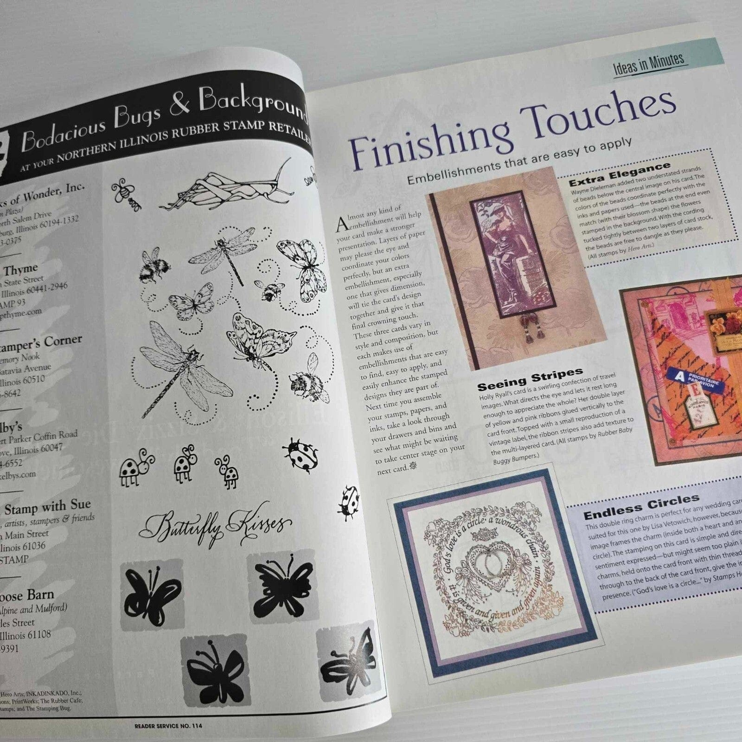 Rubber Stamper 7x Rubber Stamper Enthusiast Magazine Stamping Paper Cards Projects Issue 2003