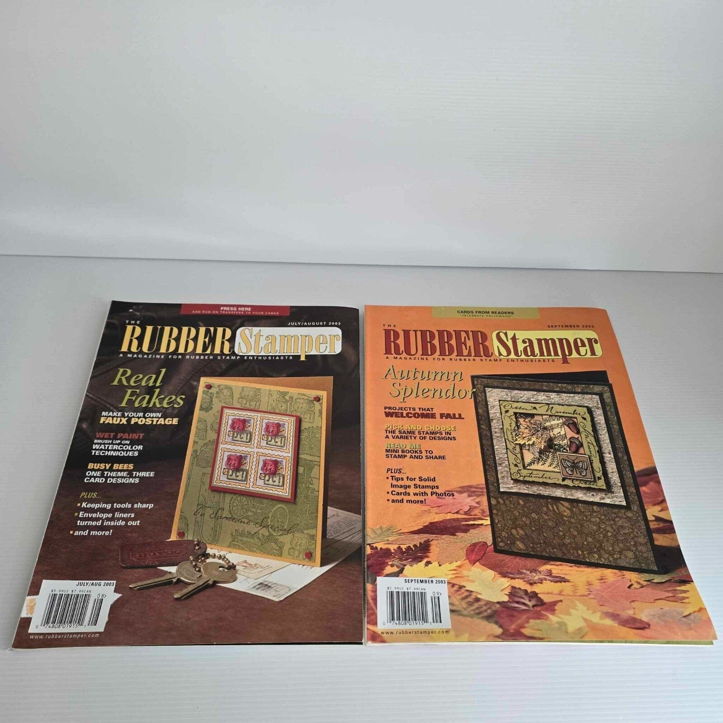 Rubber Stamper 7x Rubber Stamper Enthusiast Magazine Stamping Paper Cards Projects Issue 2003
