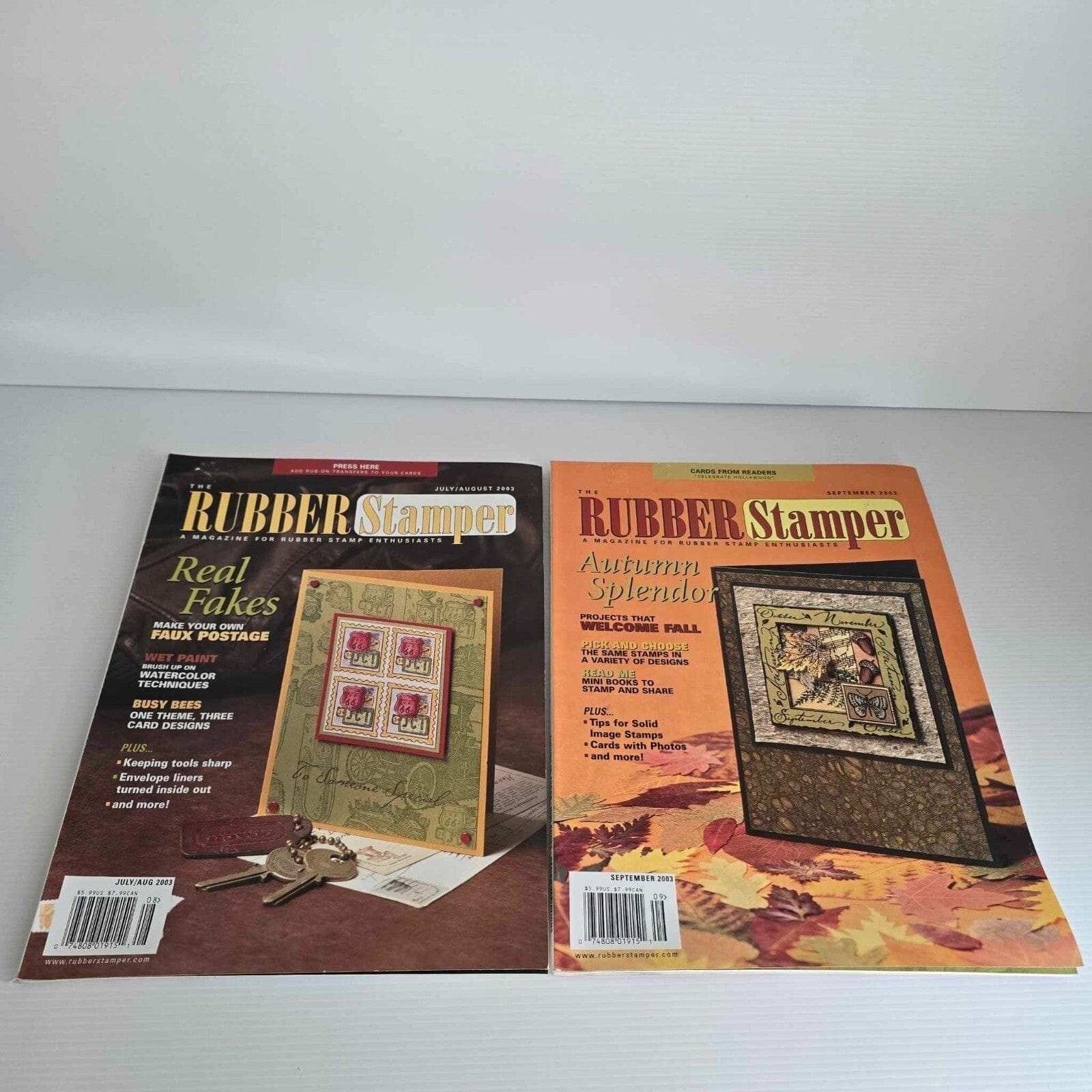 Rubber Stamper 7x Rubber Stamper Enthusiast Magazine Stamping Paper Cards Projects Issue 2003