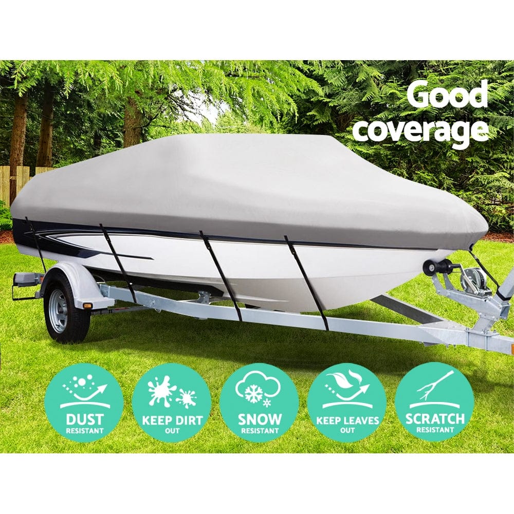 Seamanship Outdoor Recreation > Boating > Boating Accessories Seamanship 16-18.5ft Boat Cover Trailerable Marine Grade 600D