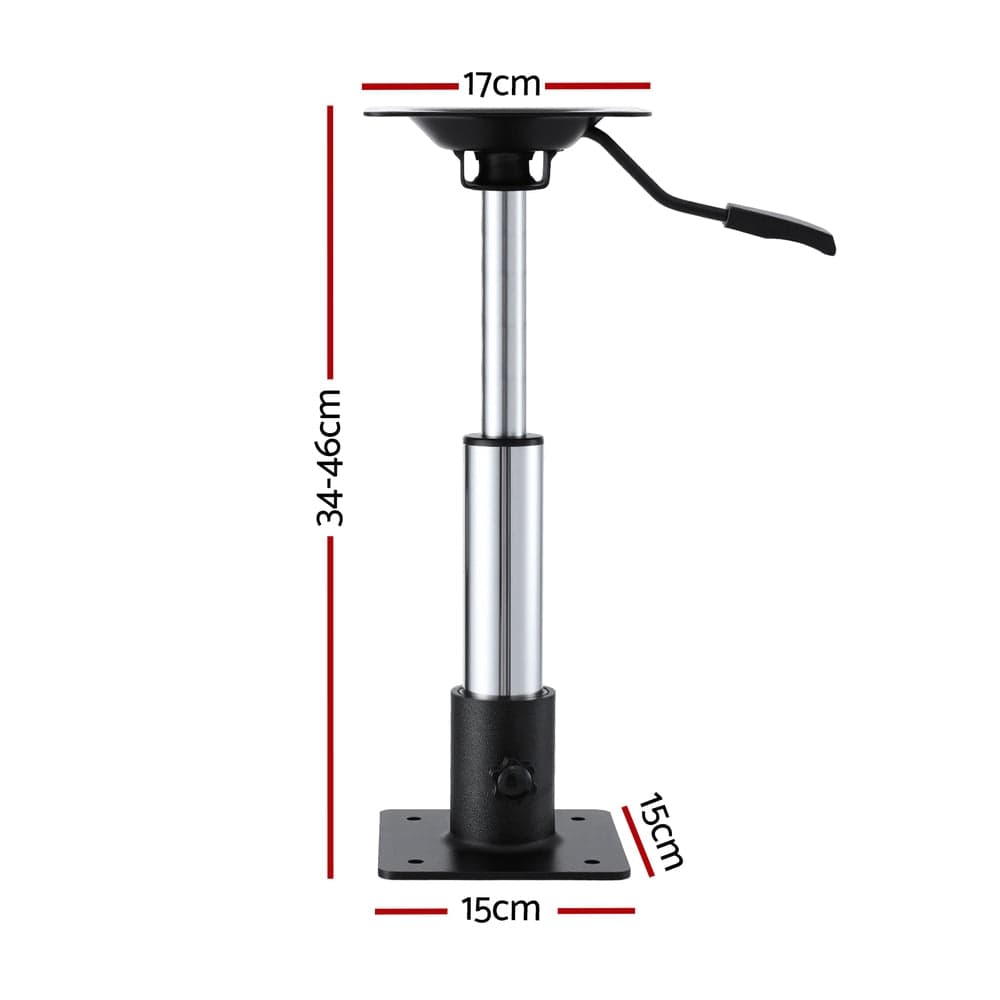 Seamanship Outdoor Recreation > Boating > Boating Accessories Seamanship Boat Seat Pedestal 34-46cm Adjustable Gas Lift 360 Degrees Swivel