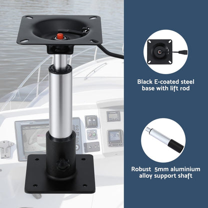 Seamanship Outdoor Recreation > Boating > Boating Accessories Seamanship Boat Seat Pedestal 34 - 46cm Adjustable Gas Lift 360 Degrees Swivel