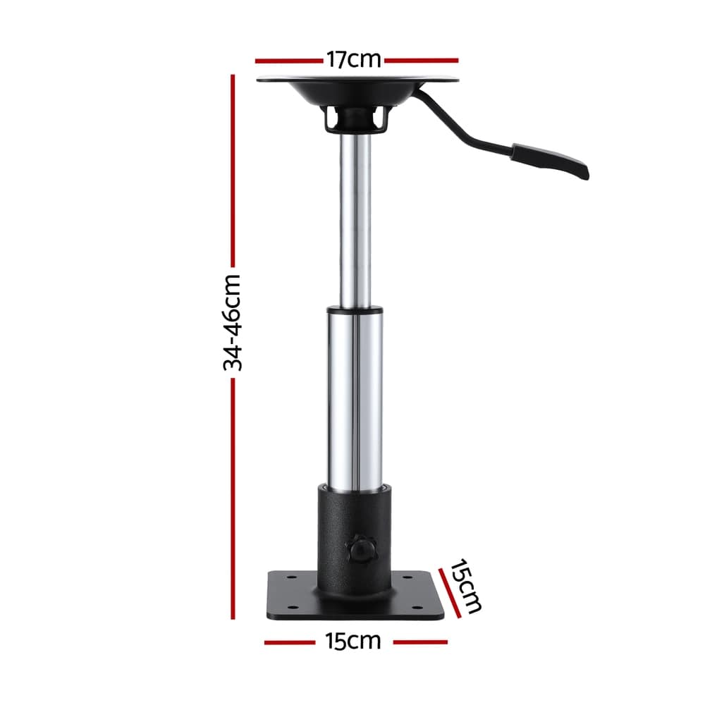 Seamanship Outdoor Recreation > Boating > Boating Accessories Seamanship Boat Seat Pedestal 34 - 46cm Adjustable Gas Lift 360 Degrees Swivel