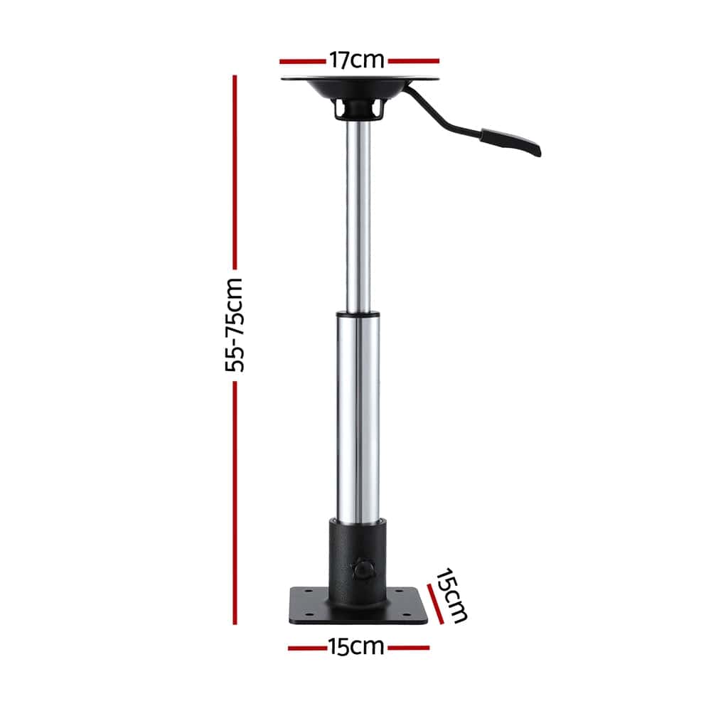 Seamanship Outdoor Recreation > Boating > Boating Accessories Seamanship Boat Seat Pedestal 55-75cm Adjustable Gas Lift 360 Degrees Swivel